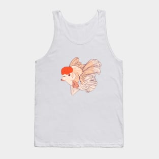 Cute Red Cap Oranda Goldfish Tank Top